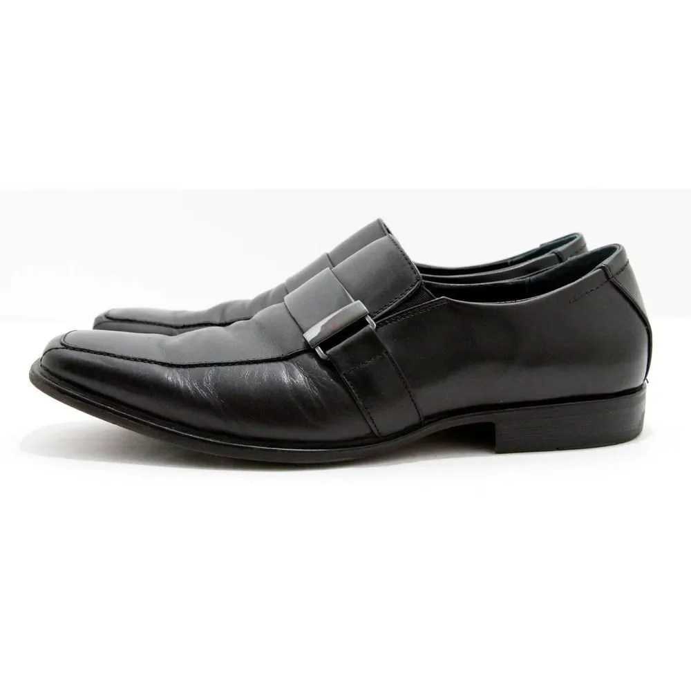 Alfani Clicker Black Dress Metal Bit Loafers 10 M